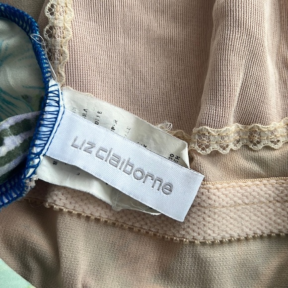 Vintage Liz Claiborne floral vacay one piece bathing suit size 12 - Picture 4 of 12